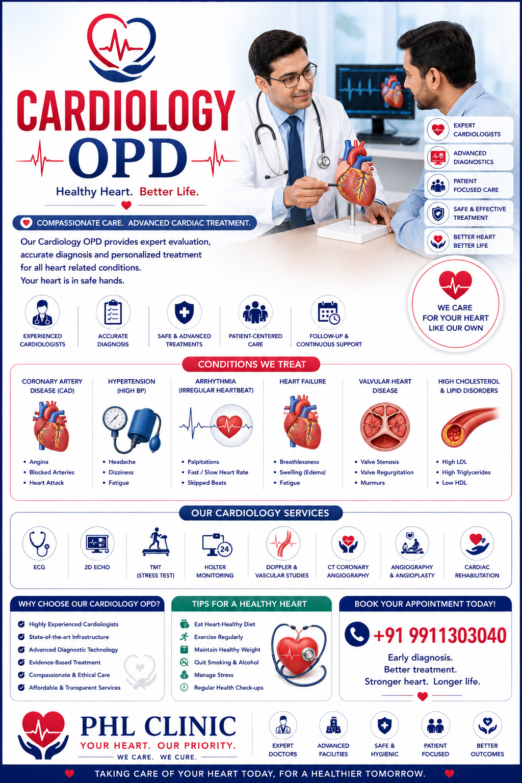 Cardiology OPD — heart disease diagnosis and treatment