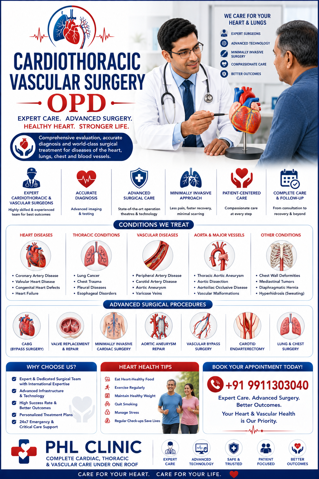 Cardiothoracic & Vascular Surgery OPD — heart and blood vessel surgery