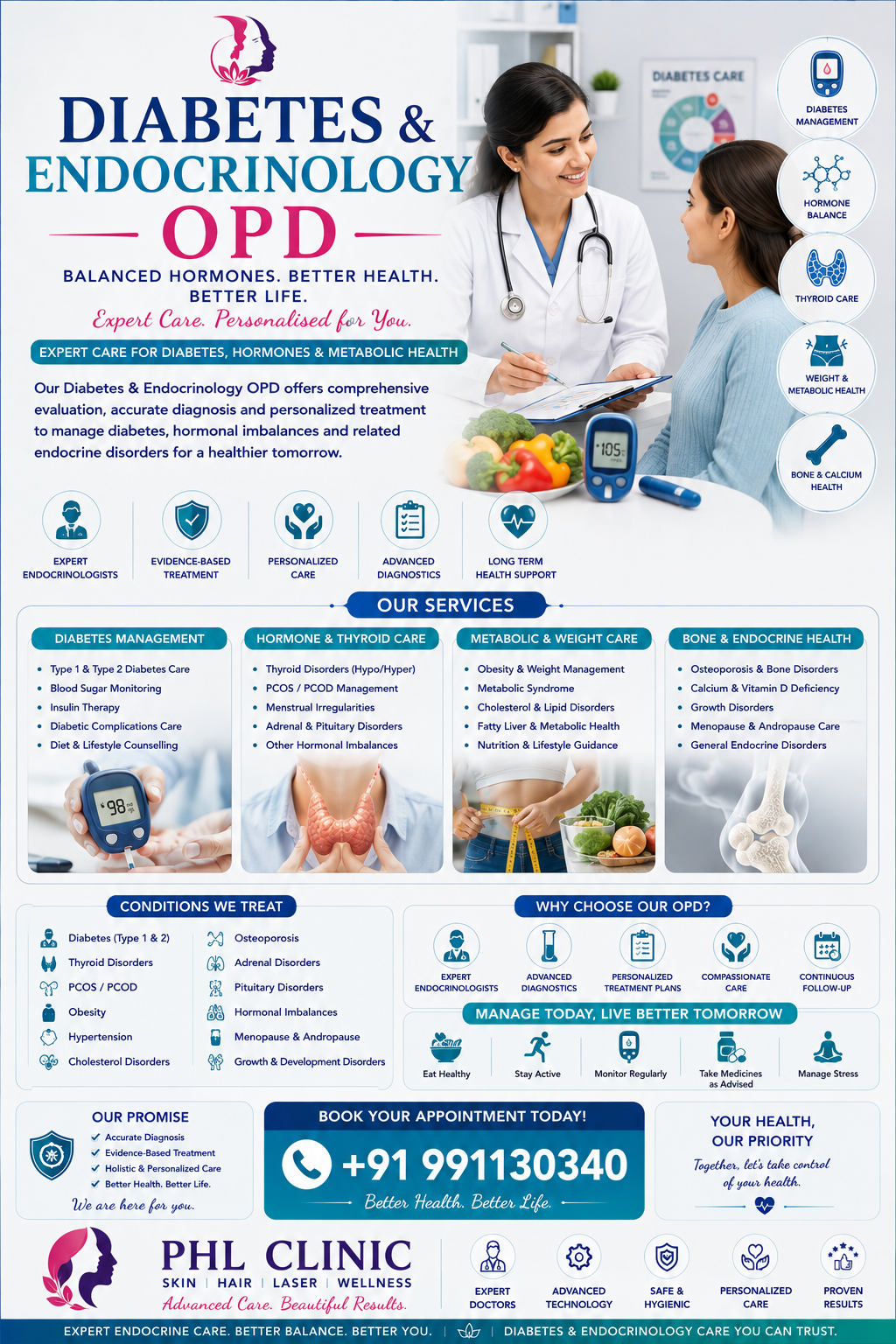 Diabetes & Endocrinology OPD — hormone and metabolic disorders