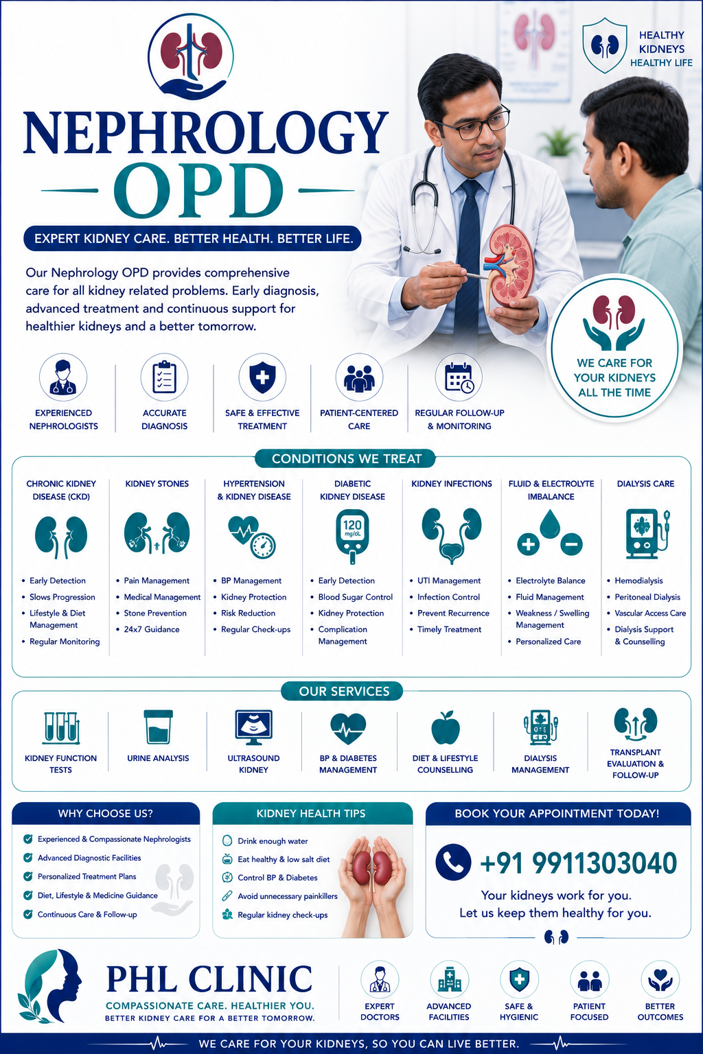 Nephrology OPD — kidney disease diagnosis and treatment