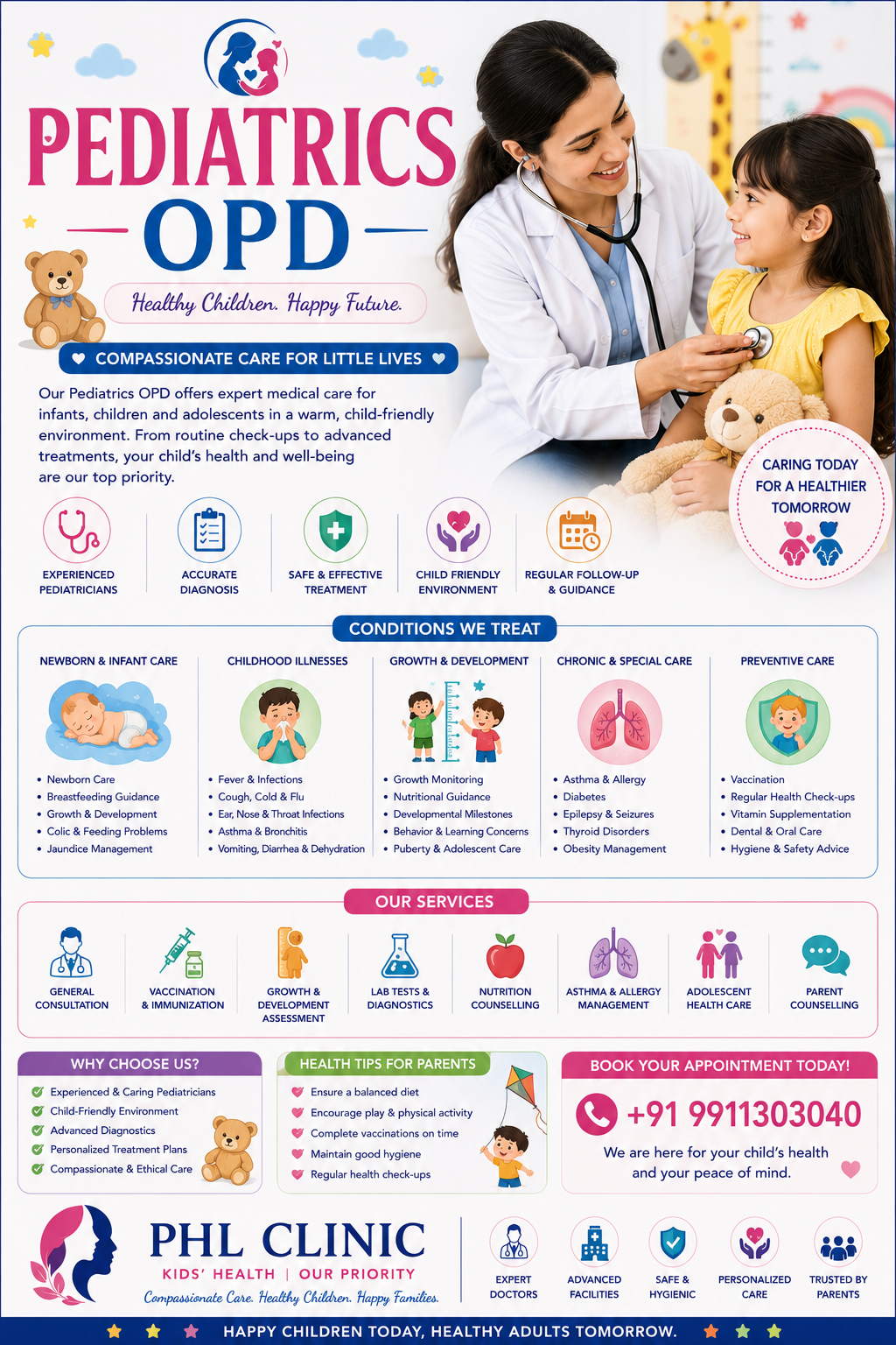 Pediatrics OPD — child healthcare and vaccination
