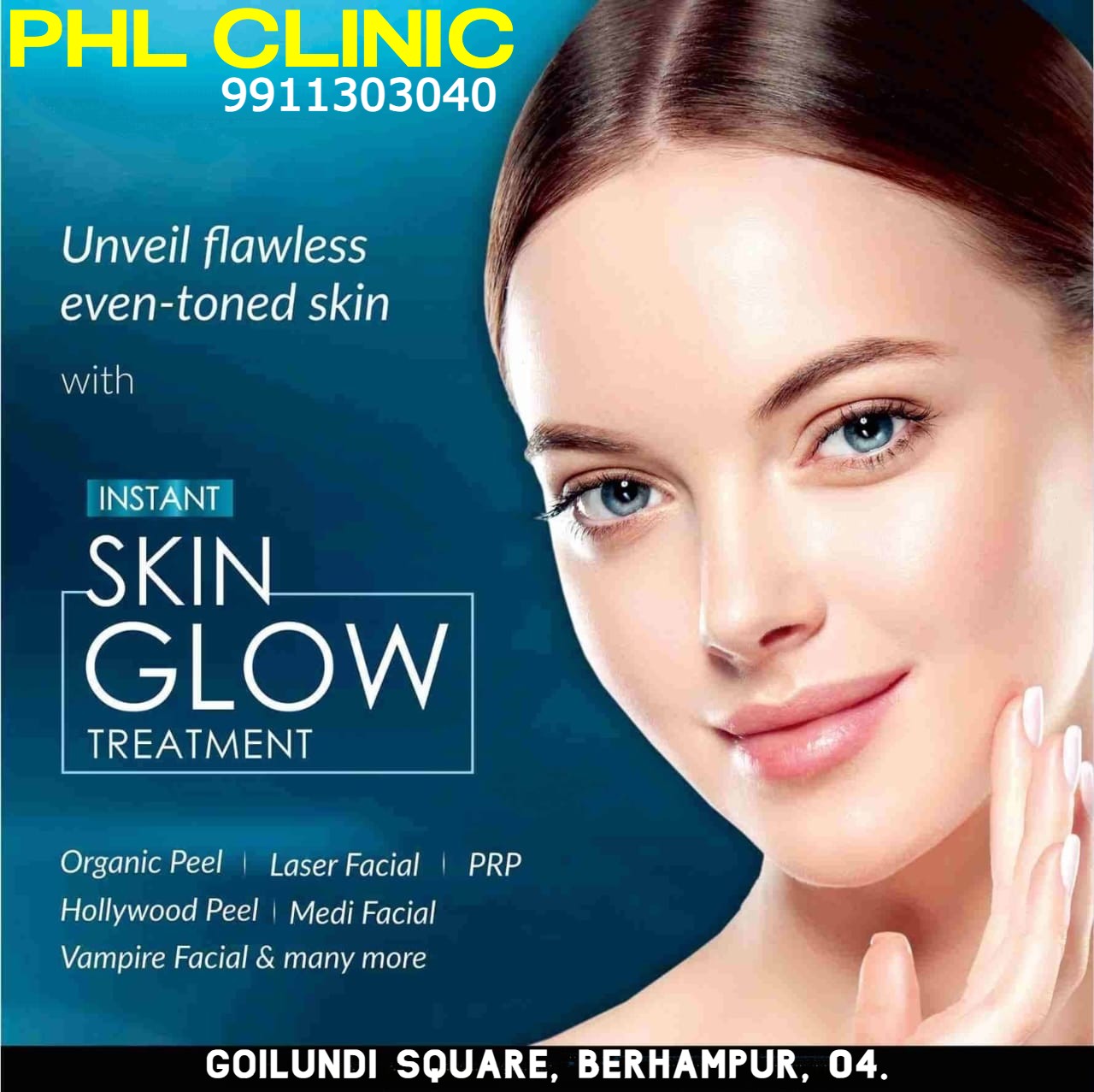 Instant skin glow treatment