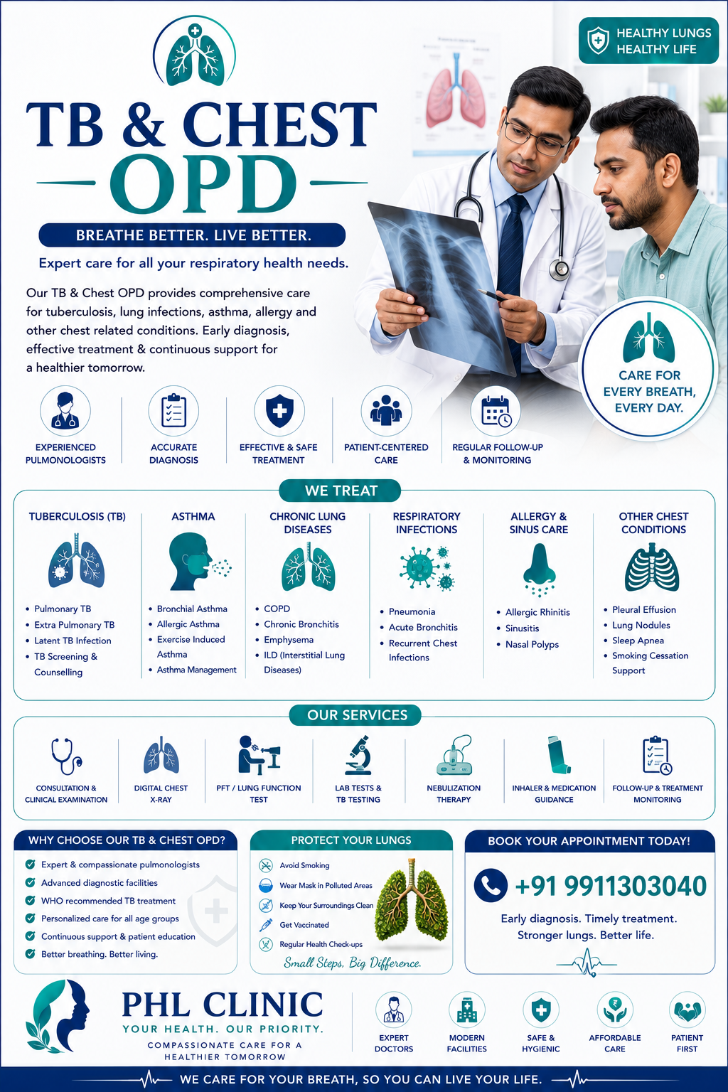 TB & Chest OPD — tuberculosis and respiratory care